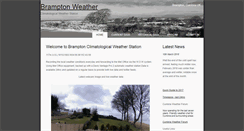 Desktop Screenshot of bramptonweather.co.uk